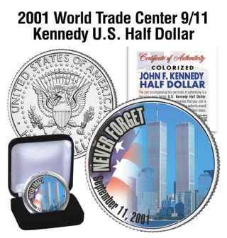 2001 Wtc 9/11 U.  S.  2001 Jfk Kennedy Half Dollar &