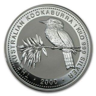 2000 Australia Silver Kookaburra $30 1 Kg Coin - Kilo