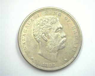 1883 Hawaii Silver Dollar Nearly Uncirculated Scarce