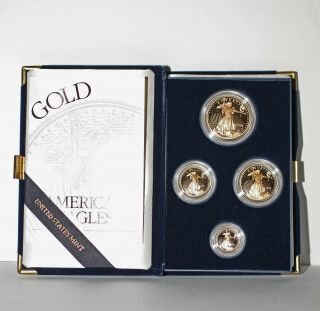 1994 American Gold Eagle Proof Four Coin Set