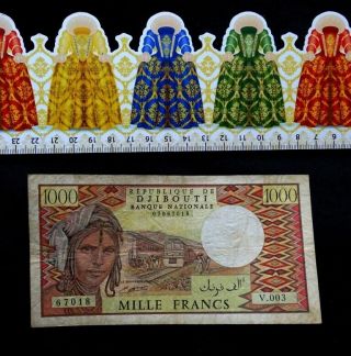 Djibouti,  Banknote,  1000 Francs.