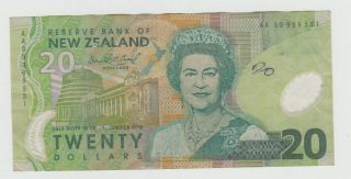 Zealand Twenty Dollar Polymer Note