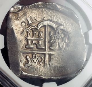 1633,  Kingdom Of Spain,  Philip Iv.  Silver 8 Reales Cob Coin.  Seville Ngc Au - 55