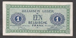 1 Franc From Belgium 1946 Xf,