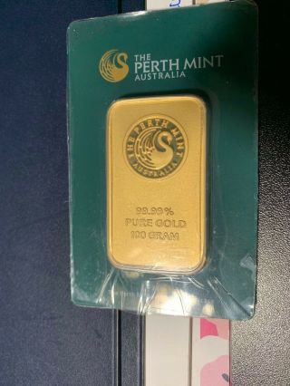 PERTH 100 GRAM 99.  99 PURE GOLD ABOUT 3.  21 OUNCES 1 DAY 3