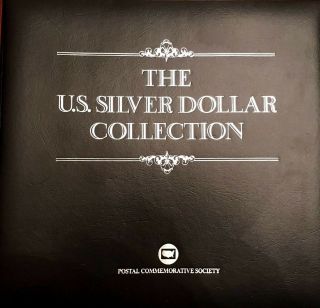 Complete 35 Morgan,  Peace Silver Dollar/stamp Set Us Postal Society - Best On Ebay