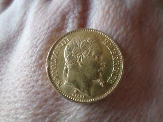 20 Fr - Napoleon Iii 1867 R.  B - Solid Gold - - Not Scrap - 6c