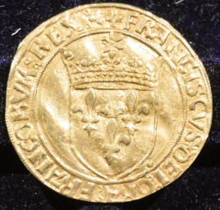 France 1515 - 1547 Francois I Gold Ecu D 