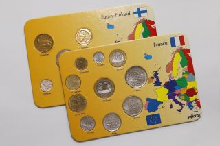 France,  Finland Coin Set B18 Cg9
