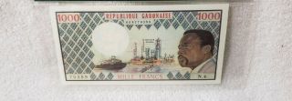 Gabon ND 1974 1000 Francs P 3b PMG 66 EPQ Gem UNC 2
