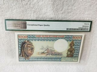 Gabon ND 1974 1000 Francs P 3b PMG 66 EPQ Gem UNC 3