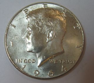 1964 John F Kennedy Silver Half Dollar Choice Bu Dutch