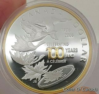 2008 Canada Silver,  Gold Dollar RCM 1906 - 2008 100 Years Centennial coinsofcanada 2