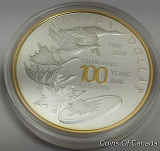 2008 Canada Silver,  Gold Dollar RCM 1906 - 2008 100 Years Centennial coinsofcanada 3
