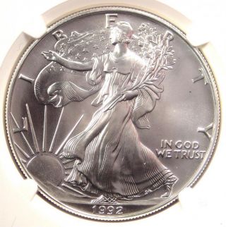 1992 American Silver Eagle Dollar $1 ASE - NGC MS70 - Top Grade - $3,  750 Value 5