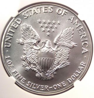 1992 American Silver Eagle Dollar $1 ASE - NGC MS70 - Top Grade - $3,  750 Value 6