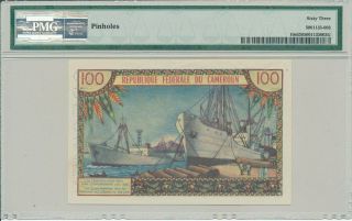 Banque Centrale Cameroun 100 Francs ND (1962) Specimen Sign.  1A,  Rare PMG 63 2