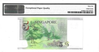 SINGAPORE $5 DOLLARS ND 2013 MONETARY AUTHORITY PICK 47 d LUCKY MONEY VALUE $96 2