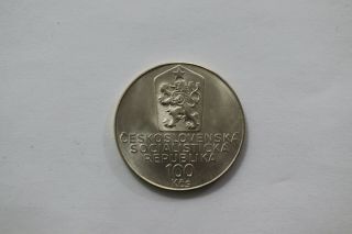 Czechoslovakia 100 Korun 1990 Silver B18 Z1781