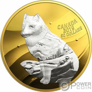 Arctic Fox My Inner Nature 5 Oz Silver Coin 50$ Canada 2019