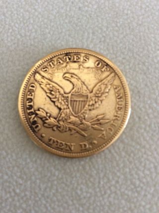 1880 $10.  00 Gold Liberty Head Eagle 3