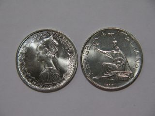 Italy 1961 & 1960 500 Lire Silver Type World Coins ✮no Reserve✮