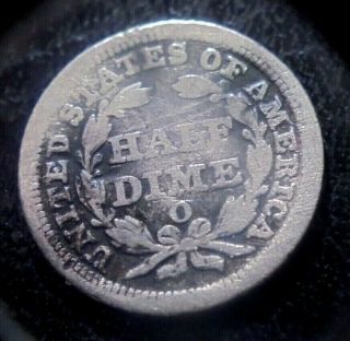 Rare Key Date 1852 O Seated Liberty Silver Half Dime Coin Good Shape