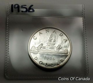 1956 Canada Silver $1 One Dollar Uncirculated Coin Coin Coinsofcanada