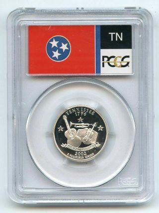 2002 S 25c Silver Tennessee Quarter Pcgs Pr70dcam
