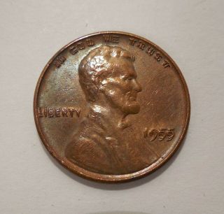1955 - Lincoln Wheat Cent - Double Die - 1¢