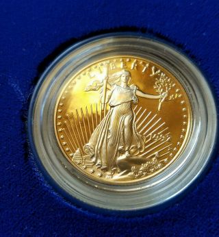1992 American Eagle Gold Half Ounce (1/2 Oz) Proof Bullion Coin