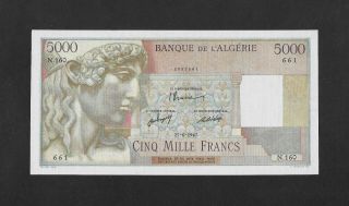 Ef 5000 Francs 1947 French Algeria