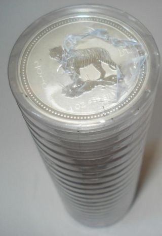 1 Oz Silver Tiger Australian Lunar Series I Roll 20 Coins 1 Ounce Each
