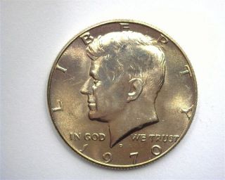1970 - D Kennedy Silver 50 Cents Gem,  Uncirculated,