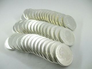 45 Canada Arctic Fox $8 Dollar Coins 1.  5 Oz 9999 Fine Silver 2014