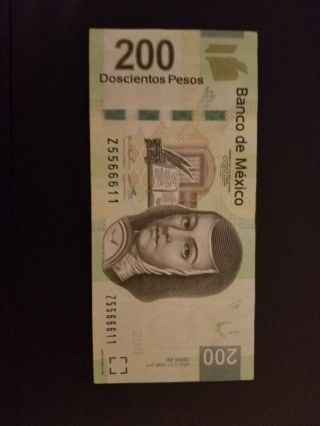 200 Mexico Peso Bill,  Mexico Df 4abr 2014,  Z5566611