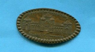 1901 - 02 Sc Interstate & W Indian Expo Charleston Sc Commerce Pala Elongated Cent