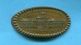 1901 - 02 Sc Interstate & W Indian Expo Charleston Sc Cotton Palace Elongated Cent