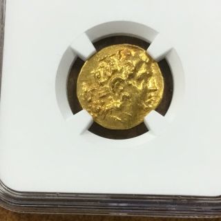 Pontiac Kingdom Gold AV Stater CALLATIS Mithradates VI 120 - 63 BC.  NGC AU 10