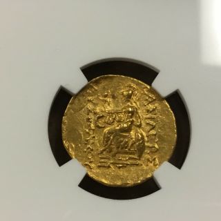 Pontiac Kingdom Gold AV Stater CALLATIS Mithradates VI 120 - 63 BC.  NGC AU 4