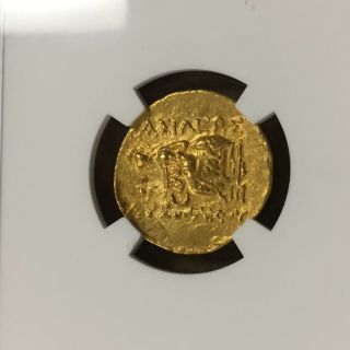 Pontiac Kingdom Gold AV Stater CALLATIS Mithradates VI 120 - 63 BC.  NGC AU 5