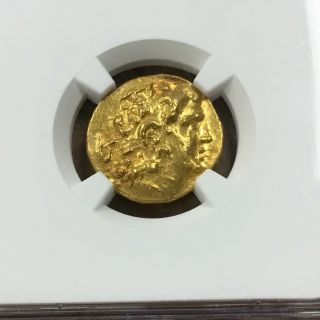 Pontiac Kingdom Gold AV Stater CALLATIS Mithradates VI 120 - 63 BC.  NGC AU 9
