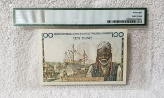 French Equatorial Africa/Cameroun ND 1957 100 Francs P 32 PMG 58 3