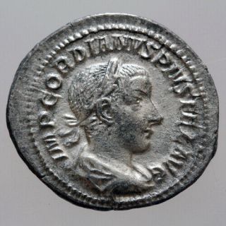 Roman Coin Silver Denarius Gordian Iii Rome 238 - 244 Ad - Diana Lucifera