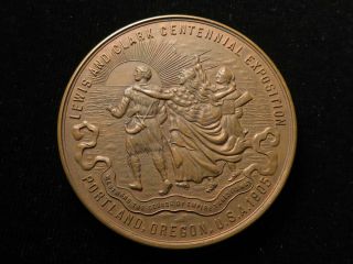 Lewis & Clark Centennial Exposition Portland,  Oregon Medal 1905 Bronze D.  63mm