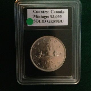1946 King George VI Canada Silver Dollar 2