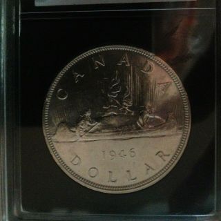 1946 King George VI Canada Silver Dollar 5
