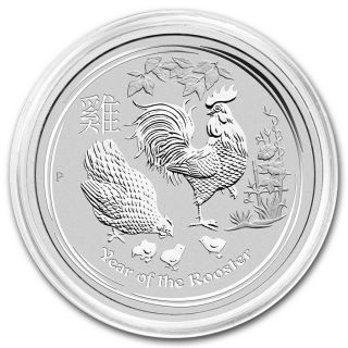 2017 Australia Silver Lunar Year Of The Rooster $30 1 Kg Coin - Kilo