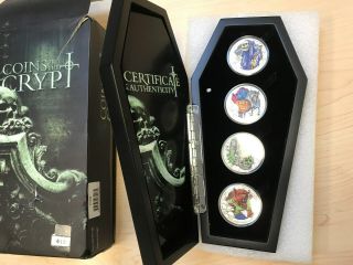 2016 Silver Coins From The Crypt 4 Coin Set (mintage 2000)