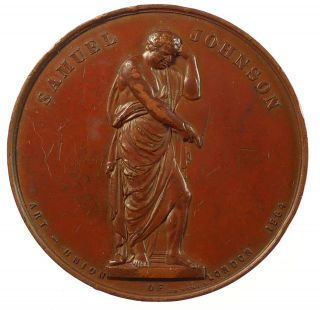 John Bacon Samuel Johnson Sculptor Art Union Of London By J.  S.  Wyon Bronze 55mm